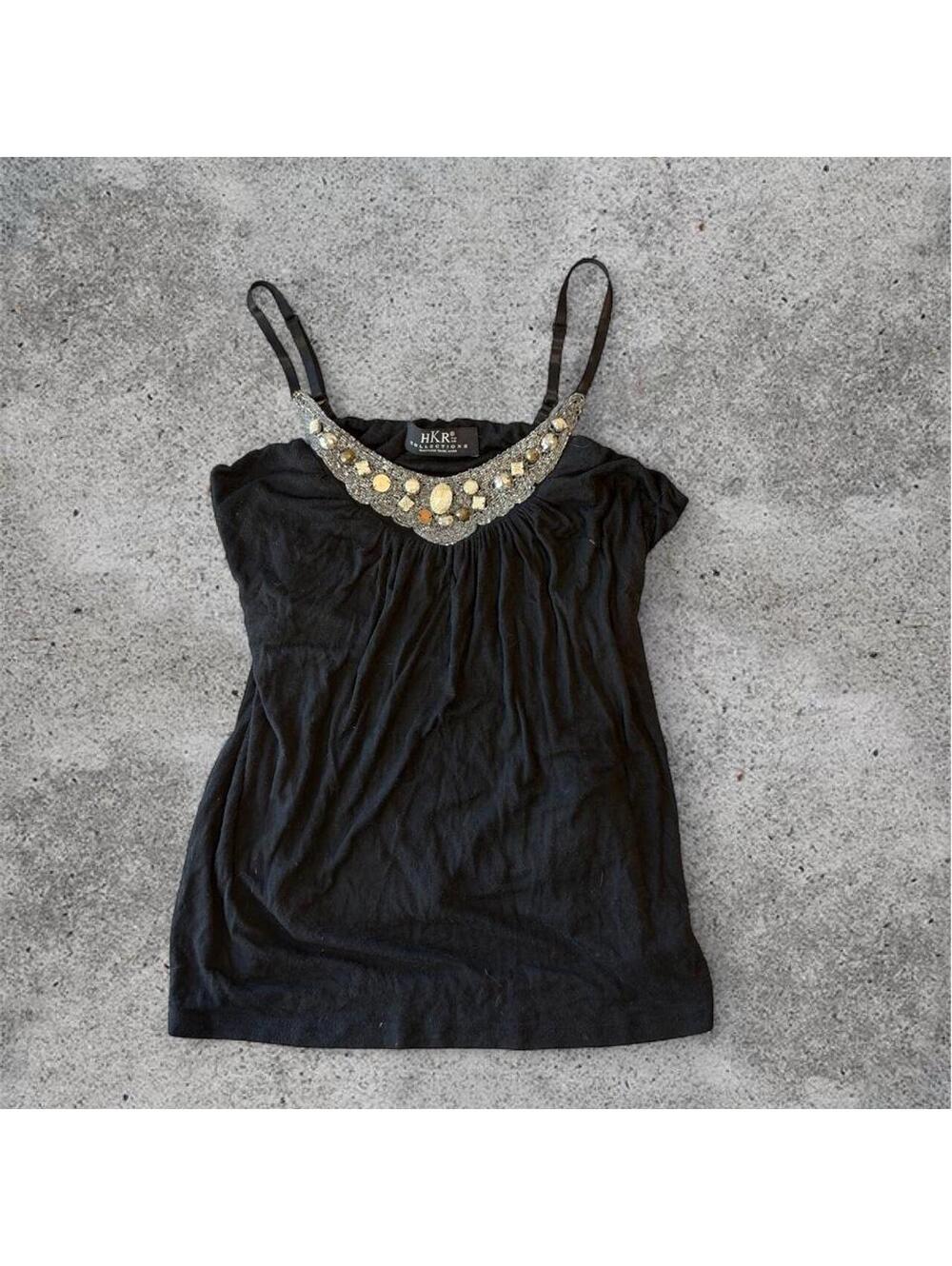 HKR black sequin tank